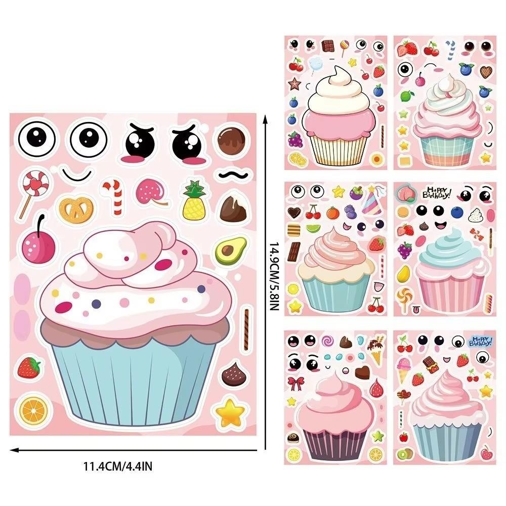 Colorful Make Your Own Stickers Waterproof Face Changing Play Set Expression Accessories