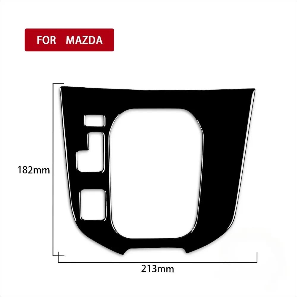 Премиальная глянцевая черная накладка на панель переключения передач консоли для Mazda CX 9 2016 2025 Простая установка гарантирована