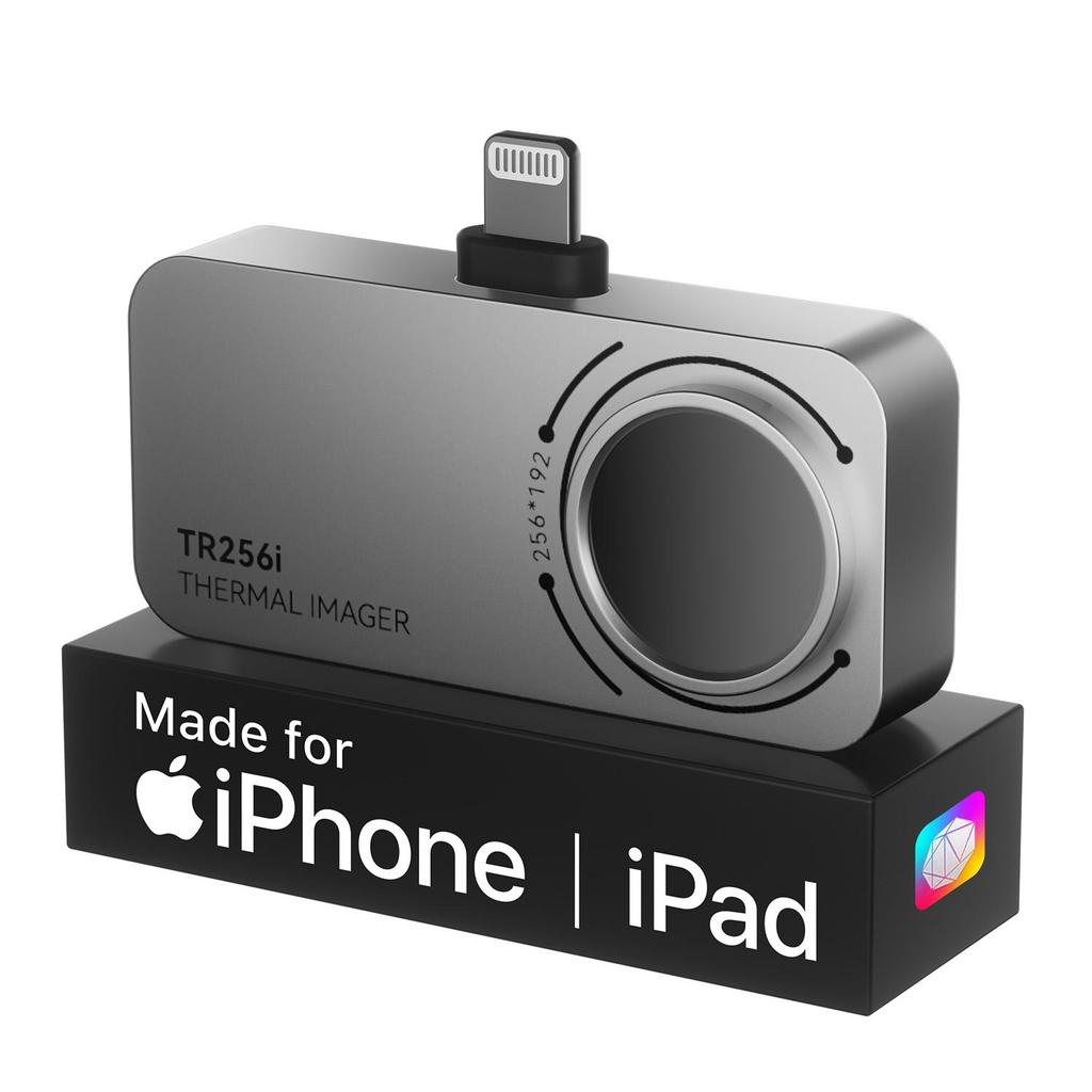 Mileseey Тепловизионная камера TR256i для iOS (iPhone 15 и новее с USB-C), Инфракрасная камера Super Resolution 512×384, Тепловизор для iPad