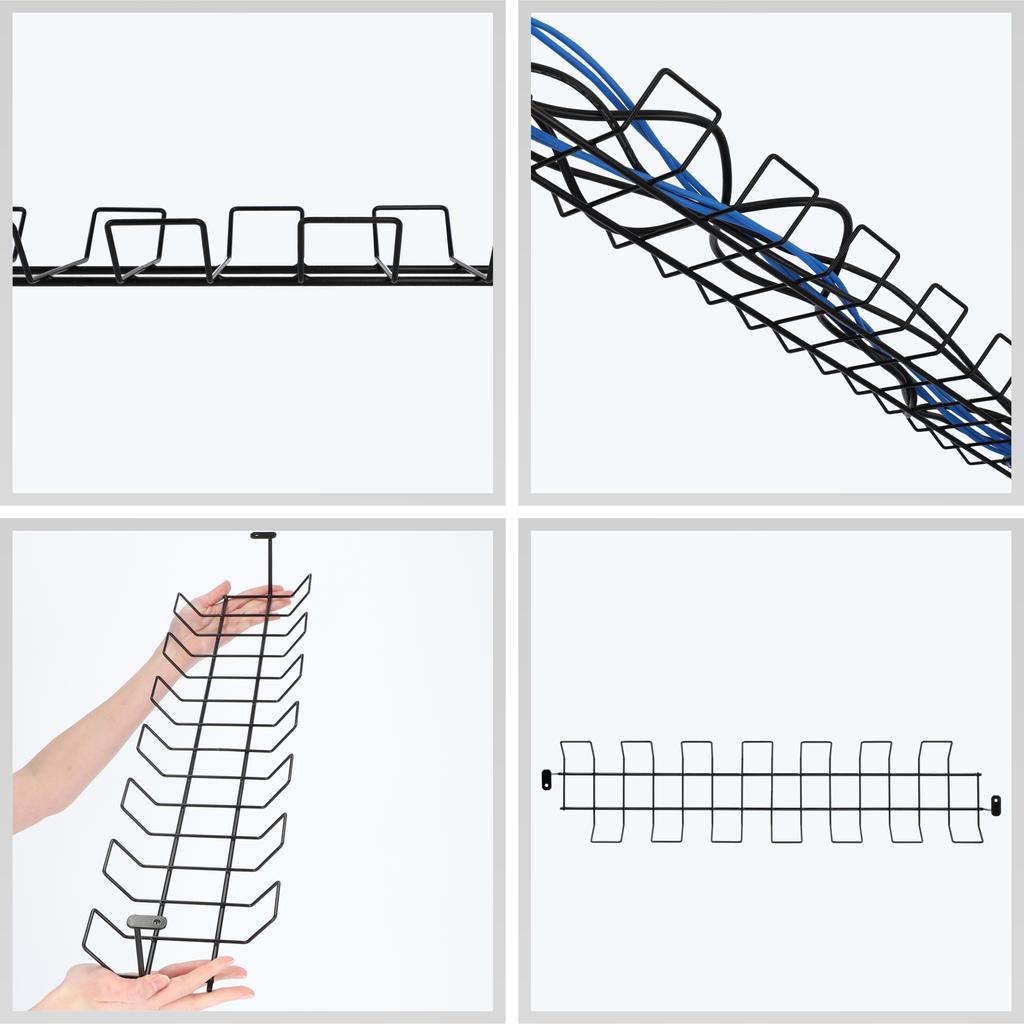 KADAX Органайзер-маскировщик для кабелей под столешницу стола 72 см