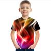 Geometric Abstraction Funny 3d Print Boy Birthday Clothes Retro Car Boy T Shirts Kids T Shirt For Boys Short Sleeve Top Tee