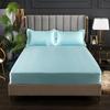 Bed Sheet Home Textile Three-piece Set Home High-end Solid Color Satin Silk Bed Sheet Mattress Cover Elastic Band Bed Sheet Bedding
