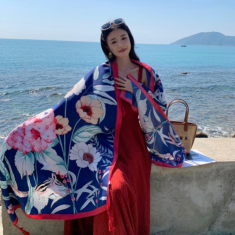 180*90см Дорожные Пляжные Солнцезащитные Шарфы для Женщин Бикини Большой Парео Шарф Бразильский Купальник Пляжная Накидка Шали