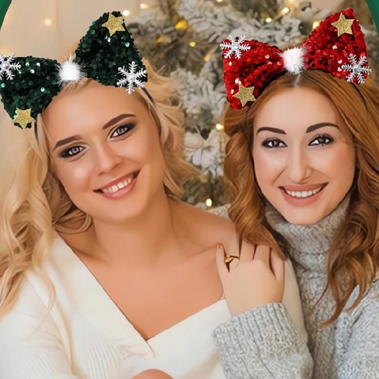 Сезонные повязки на голову для рождественской вечеринки для детей и взрослых, праздничный аксессуар для волос для праздничных вечеринок и торжеств
