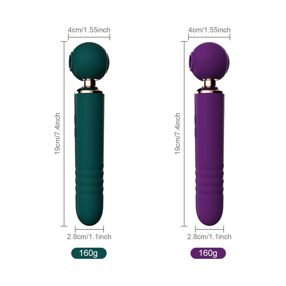 3 в 1 телескопический фаллоимитатор для сосания клитора, женский вагинальный клитор, стимулятор точки G, вибрирующий секс-игрушки для женщин, пара