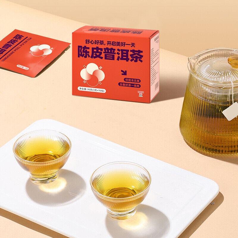Чай пуэр из мандариновой кожуры, независимая упаковка, супер горячий послеобеденный чай