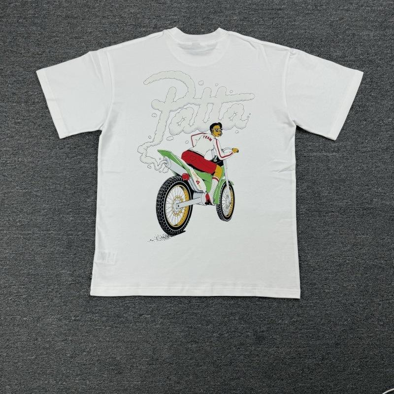Cross-border trendy brand PATTA European and American street creative fun printing men's and women's casual loose short-sleeved collection T-shirt 