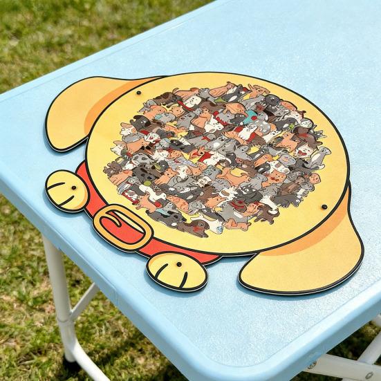 135 шт./набор Деревянный пазл в форме собаки Тренировка логики Деревянная головоломка с животными Игра Образовательная Сложная