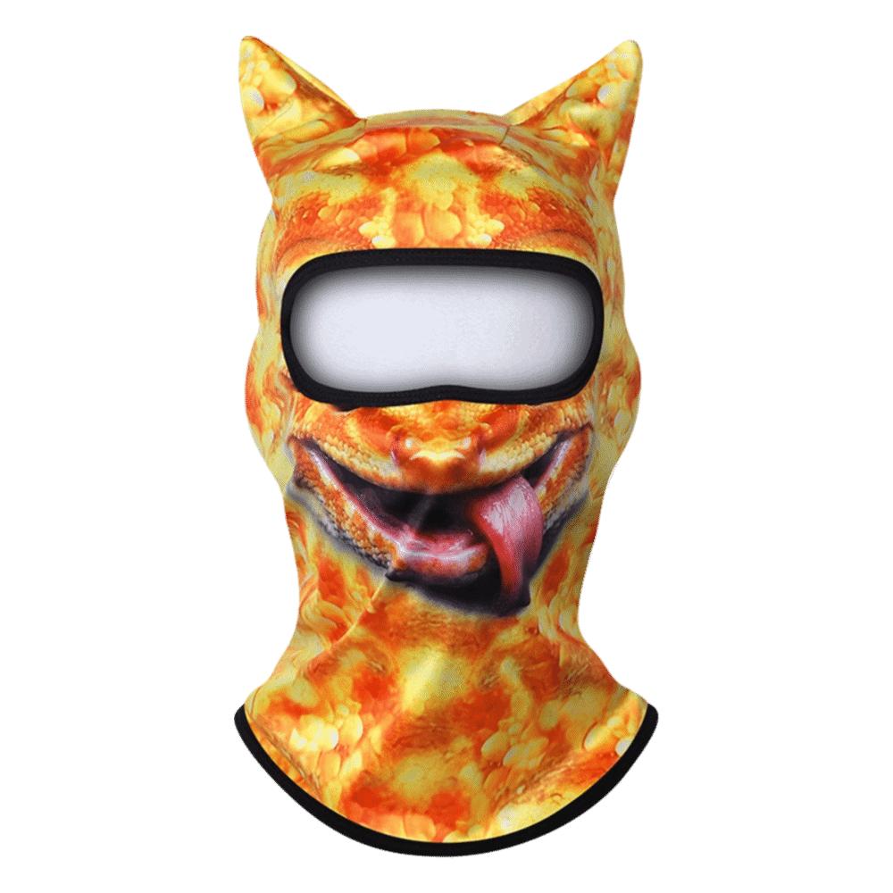 Soft Stretch Ski Balaclava Cute Animal Cat Balaclava Eye-Catching Animal Face Covering Motorcycle