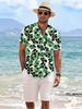 Summer New Men's Short-sleeved Casual Shirt Street Fashion Print Men's Casual Shirt Hawaiian Multiple Styles Beach Shirts