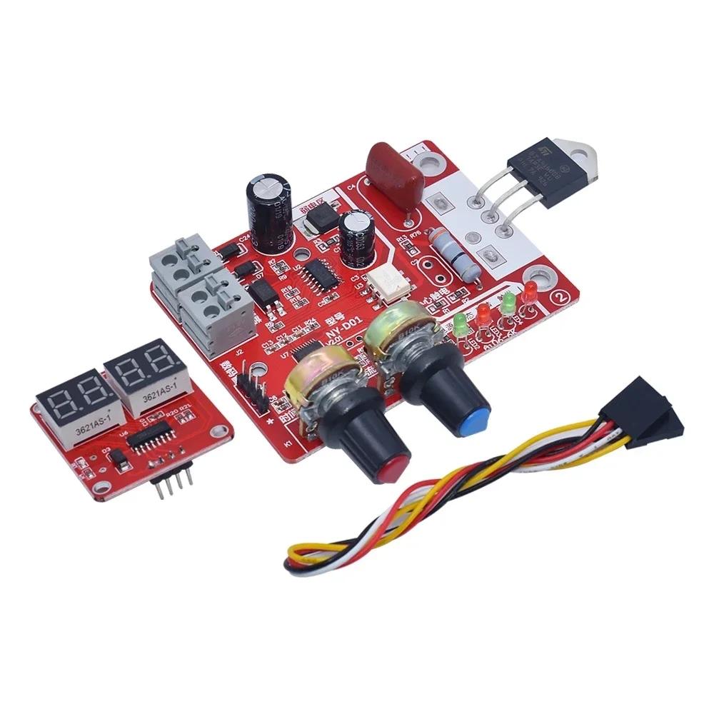 AC9-12V DIY NY-D01 Плата управления 40А/100А Плата управления аппаратом точечной сварки Панель сварщика Регулировка времени, тока Цифровой дисплей