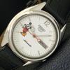5 AUTOMATIC VINTAGE JAPAN 7019A MENS WHITE COLOR DIAL WATCH A700590-5 R203-a700590