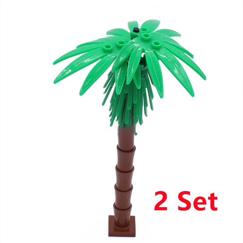 Buildings Blocks Tree Flower Sets City Plant Garden Bonsai Forest Natural City Street View Park Jungle MOC Model Toys For Kids