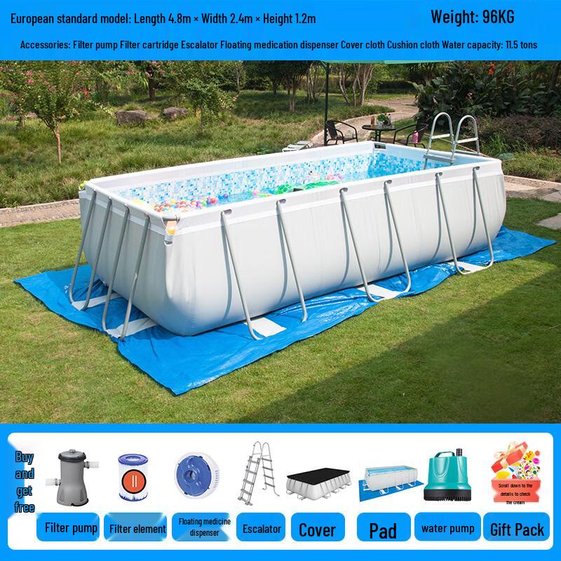 Наземный каркасный бассейн Kuzhe