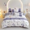 Twill Abraded Thickened Bed Four-piece Set Three-piece Set Bed Sheet Quilt Cover Pillowcase