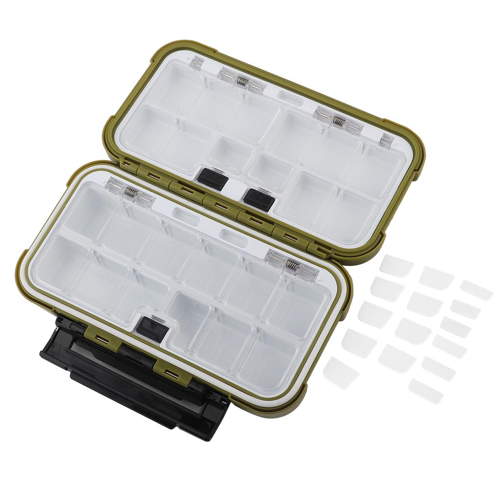 24 слота для рыболовных снастей, аксессуары, снаряжение, хранение, водонепроницаемый ящик, цвет армейский зеленый