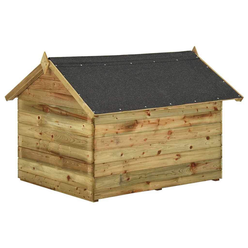 Dog House with Opening Roof Impregnated Pine Wood