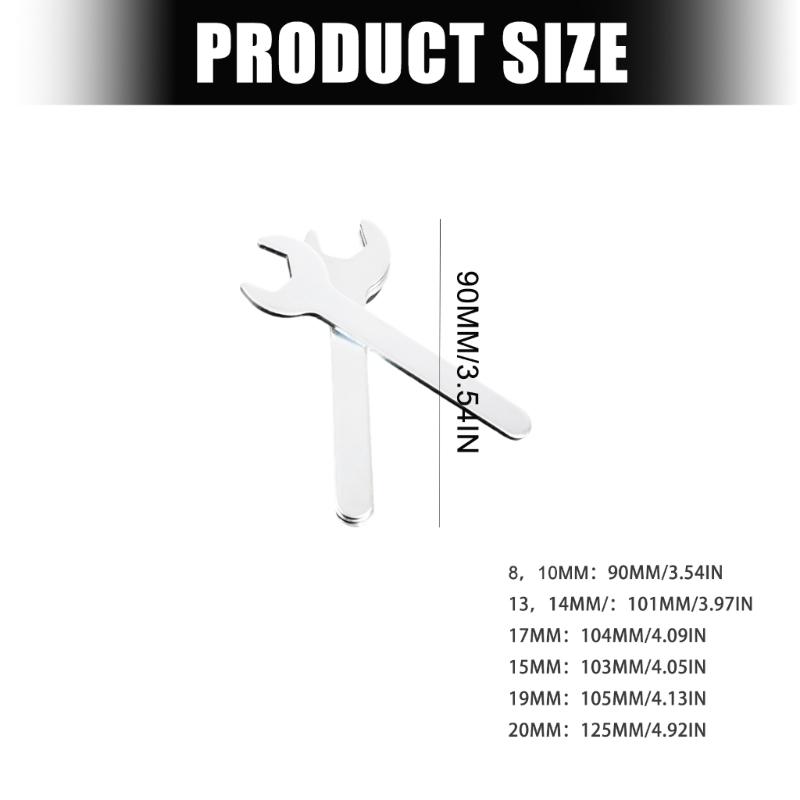 Гаечный ключ с открытым концом, малого размера, устойчивый к ржавчине, инструмент Sapnner, с тонким профилем и U-образной губкой для работы в стесненных механических условиях