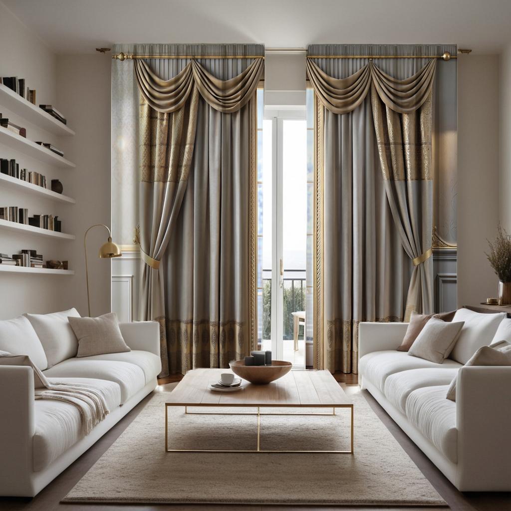 2-х компонентная цифровая печать HD штор имитация балдахина серая серия золотой пэчворк украшение дома стиль украшения гостиная b