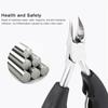 Nail Scissors Surgical Stainless Steel Toenail Clippers for Thick and Ingrown Nails Cutter