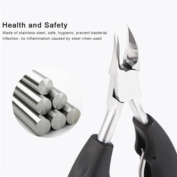 Nail Scissors Surgical Stainless Steel Toenail Clippers for Thick and Ingrown Nails Cutter