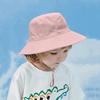 Детская летняя пляжная панама с широкими полями для защиты от солнца, модная детская панама-ведро для малышей, для мальчика и девочки