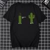 Funny Cactus Cartoon Print TShirt Unisex Casual T-shirt O-neck Loose Unisex Tops Harajuku Hipster Streetwear Ropa Hombre Masculinas