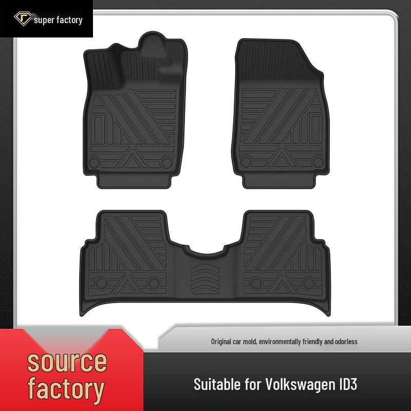 Автомобильные коврики Volkswagen ID3, ID4X, ID6 из ТПЭ, экологически чистые, без запаха, нескользящие, износостойкие