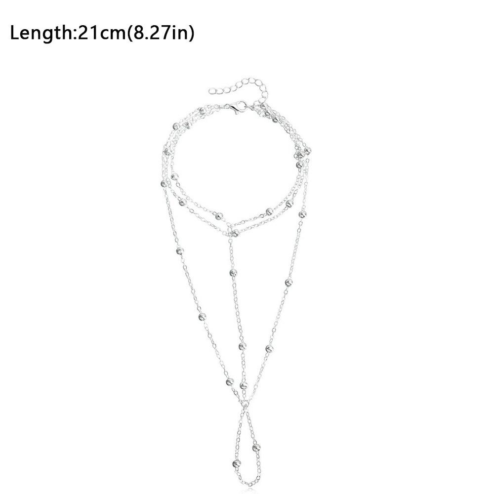 Простой браслет на ногу с кисточкой, украшение для пальца ноги, модная цепочка на подъеме стопы, мужской