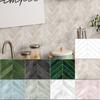Waterproof Peel and Stick Backsplash Self-adhesive Stick Tile Wall Tile  for Kitchen Bathroom