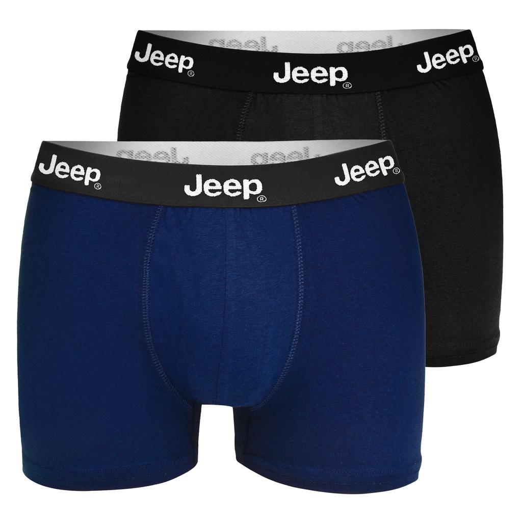 Jeep Men's Classic Boxer Shorts Set Dark Colors Cotton 6 Pack