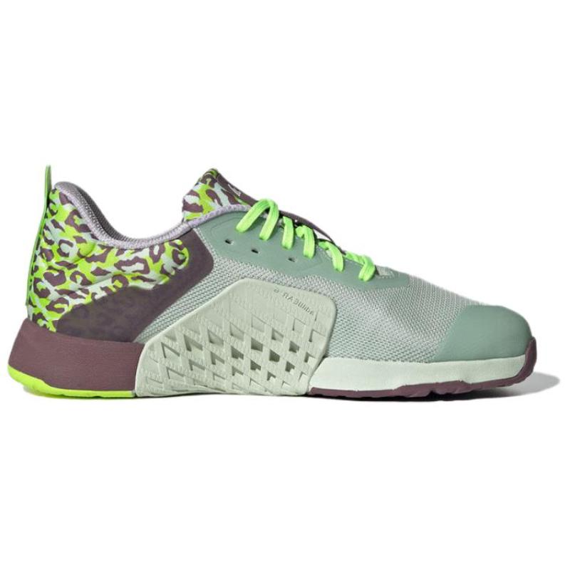 adidas Кроссовки женские Dropset 3 Gfx Льняной зеленый Серебристый металлик Яркий лимонный ID8660