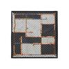 Daks Black Silk Square Scarf Dd Chain Pattern Dcsc2e021bk