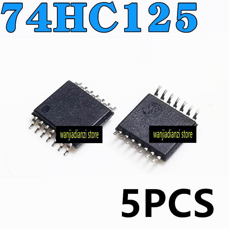 5 шт. оригинальных 74HC125PW SN74HC125PWR HC125 TSSOP14 ножки TSSOP-14 логика