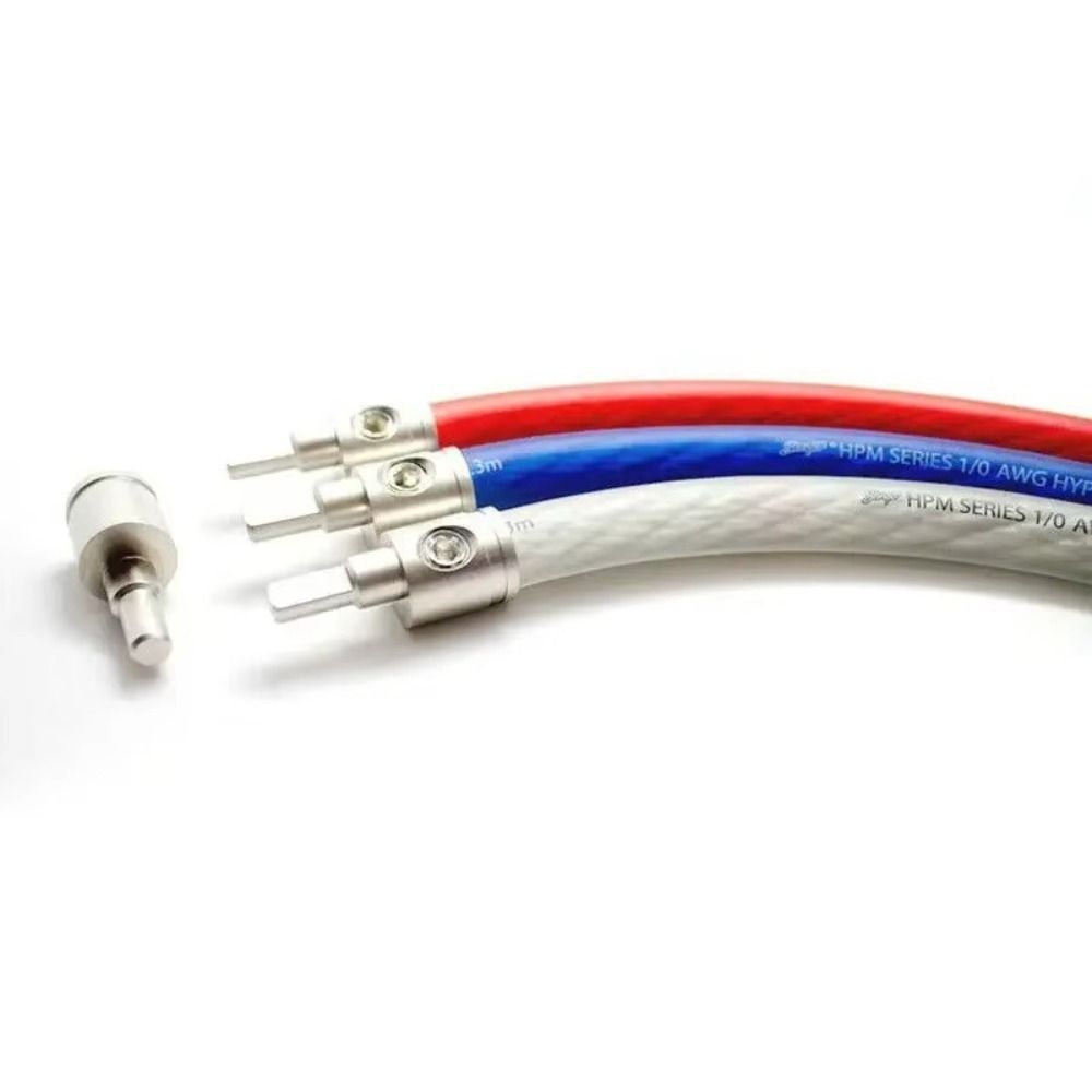 Золотой Серебряный Автомобильный Аудио Разъем Чистая Медь Адаптер Входа Аудио Усилителя Новый Терминал для Проводов Автомобильных Динамиков