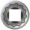 TONE Deep Socket Drive Angle Width Across Flats 19mm (12 Square) HP4D-19L 12.7mm (1/2")