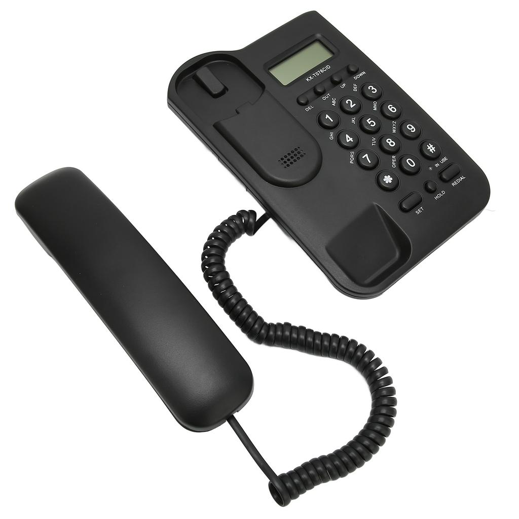 Настольный телефон Caller ID Настенное крепление Минималистичный проводной домашний телефон для дома Отеля Телефонная линия