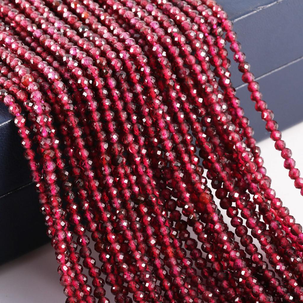 Природный камень, гранат, пробойник, свободные бусины, подвески, драгоценный камень для ожерелья «сделай сам», браслет, ремесленные украшения