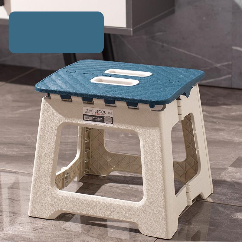 Outdoor Portable Folding Stool High Load-bearing Thickened Plastic Saddle Chair Mini Chair Fishing Stool Square Stool Camping Stool