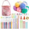Crochet Kniting Bag Handmade DIY Set Doll Material Yarn Ball Weaving Craft