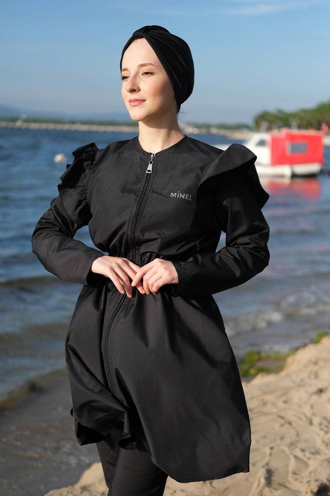 Женский Мусульманский Скромный Исламский Полный Чехол Буркини Пляжный Купальный Костюм Купальники Хиджаб Пляжная Одежда Купальник 