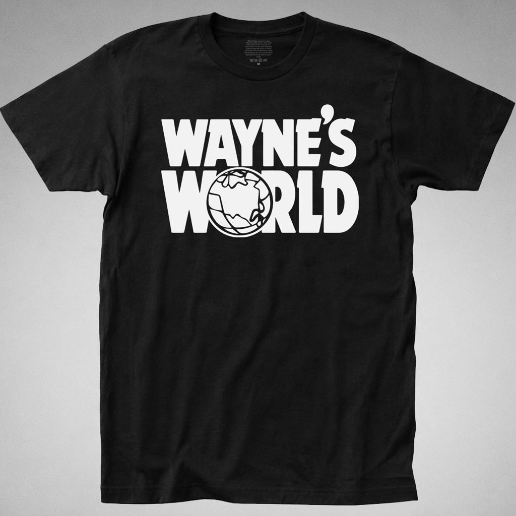 Wayne's World Logo T SHIRT mike myers dana carvey movie stock funny gift costume