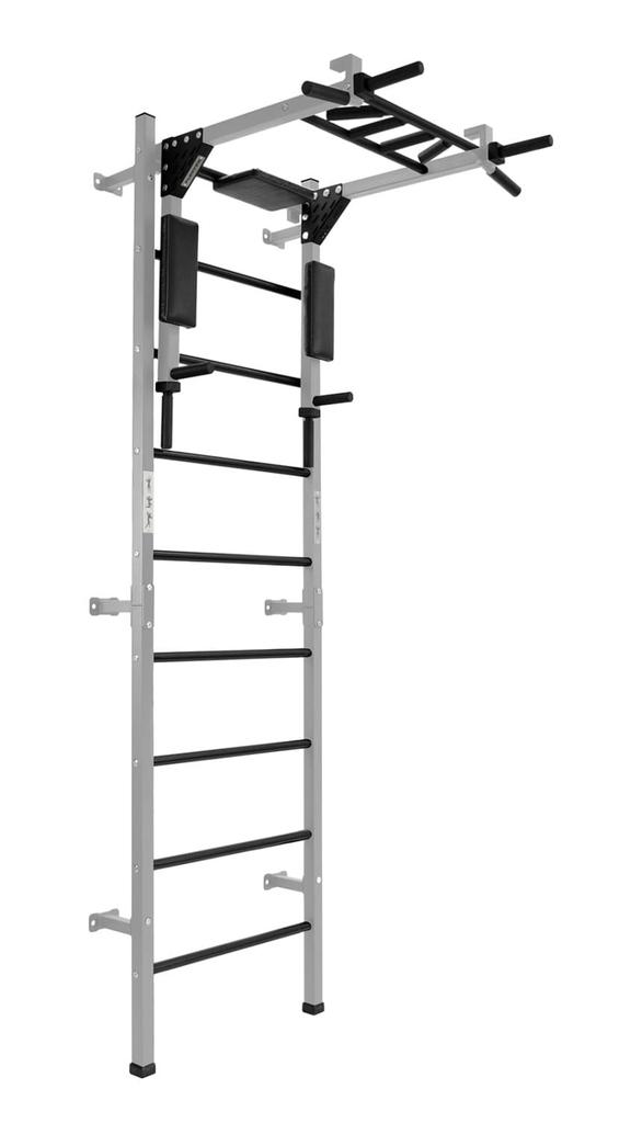 Профессиональная гимнастическая лестница - серебристая