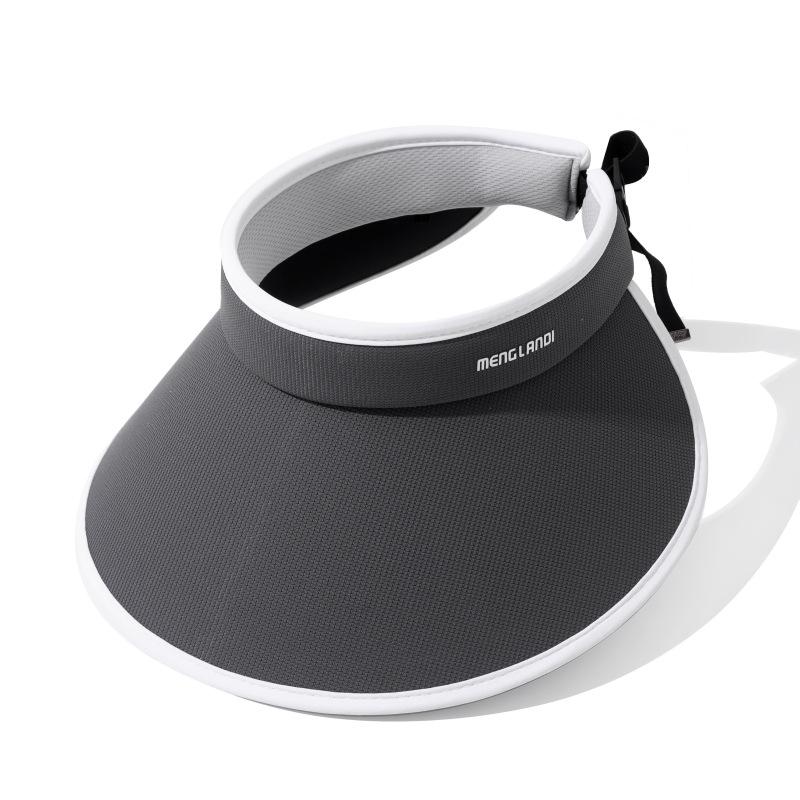 Female Uv Protection Empty Top Hat Outdoor Face Covering Sun Protection Big Eaves Sun Hat Letter Travel Beach Hat