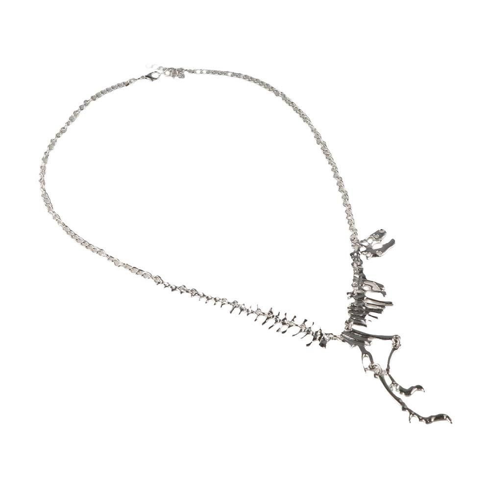 Goth Tyrannosaurus Chain Choker Punk Dragon Necklace Fashion Dinosaur Skeleton Necklace  Friend