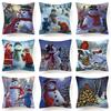 Stylish And Unique Christmas Snowman Pillow Case Perfect For Holiday Home Decor
