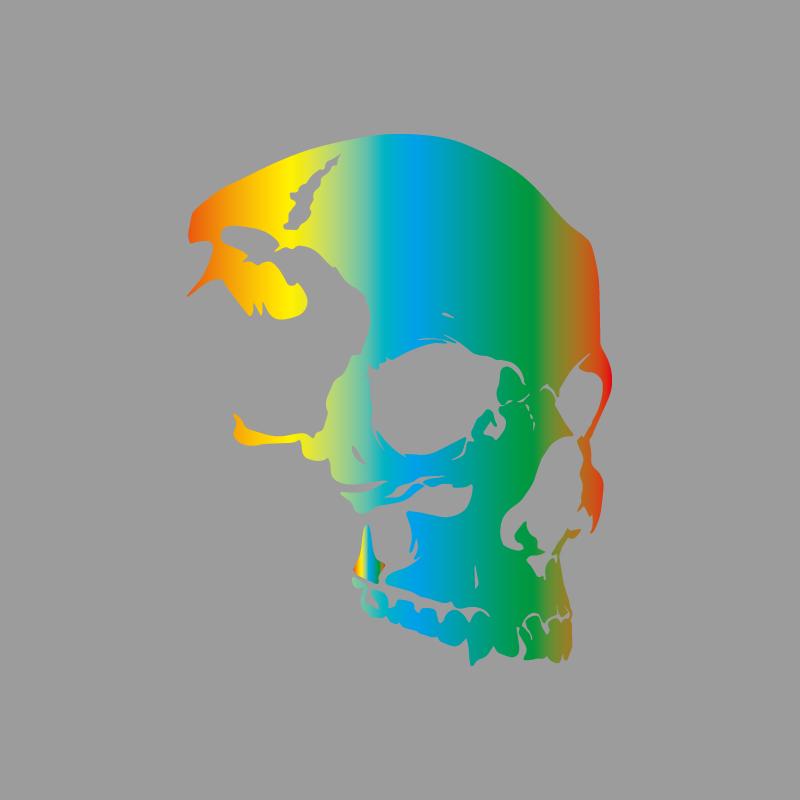 Расширенная текстура скелета черепа Дизайн приключений на открытом воздухе, наклейки для приключений на открытом воздухе украшения на природную тематику прочный винил