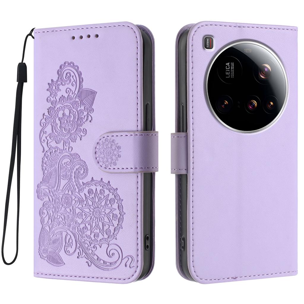 For Xiaomi 15 Ultra Phone Cases Mandala Flower Leather Wallet Mobile Cover with Strap