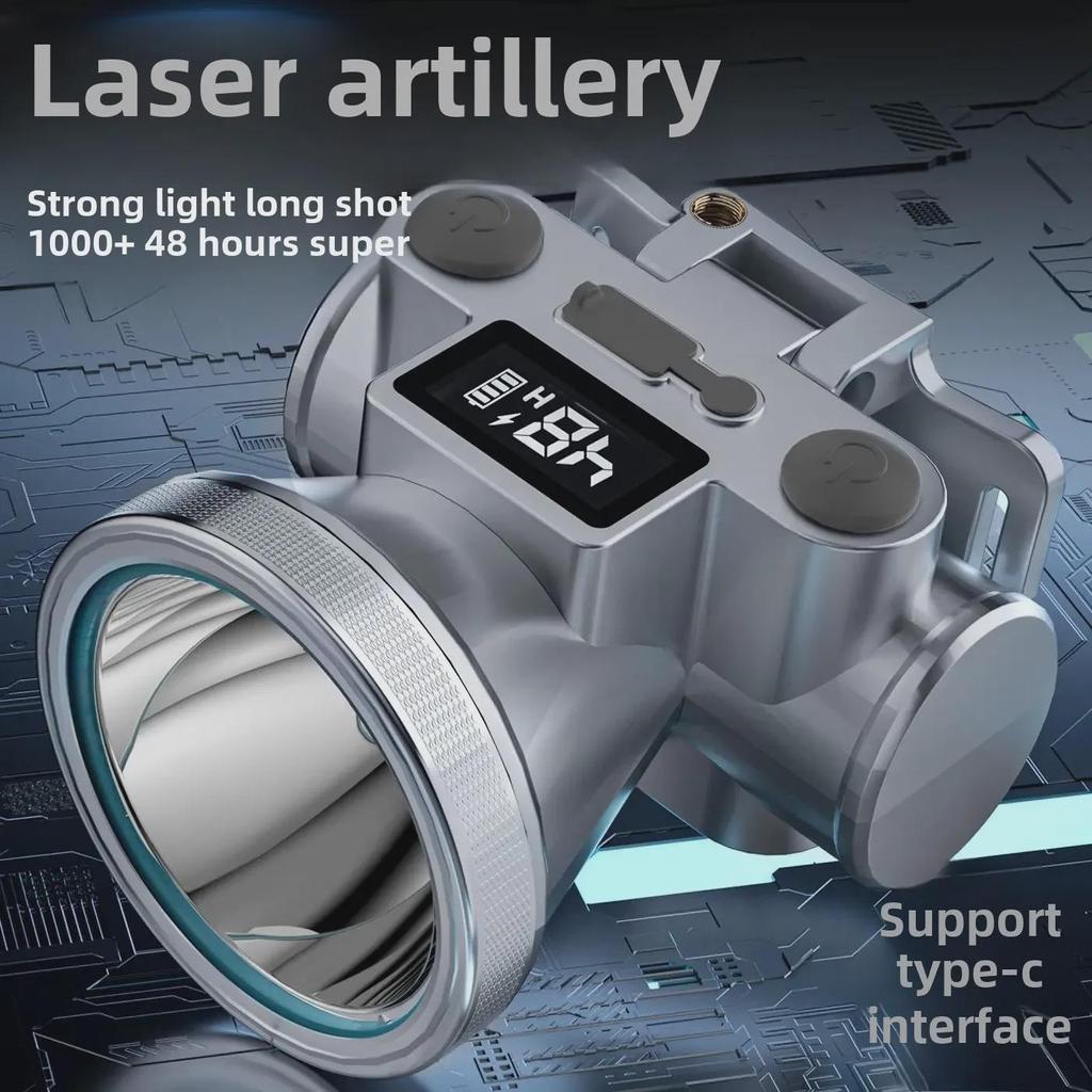 Перезаряжаемый водонепроницаемый светодиодный налобный фонарь для ночной рыбалки — супер яркий, долговечный и с большим радиусом действия