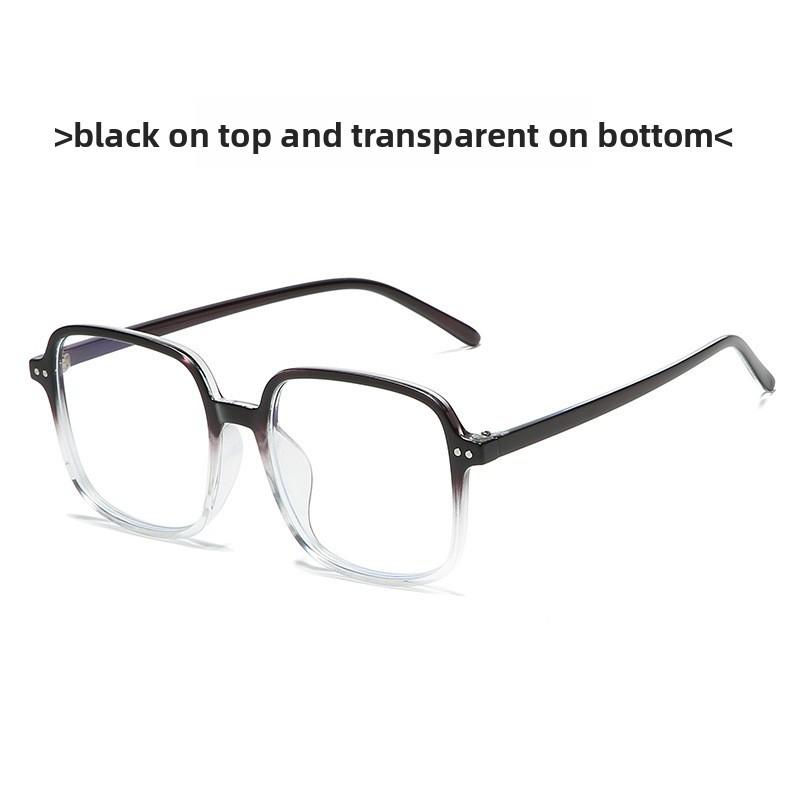 Retro Square Flat Glasses With Blue Light Filter For Office And Home Use